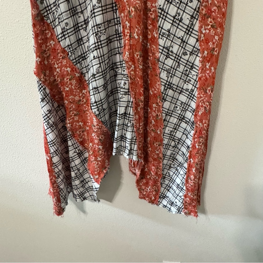 Pol Patchwork Asymmetrical Mixed Print Sleeveless… - image 4